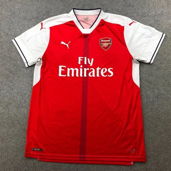 Puma Arsenal Soccer Jersey XL Red White 2016-17 - Picture 1 of 12